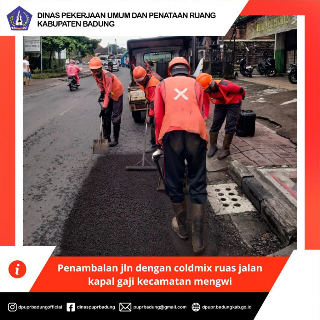 Penambalan jln dengan coldmix ruas